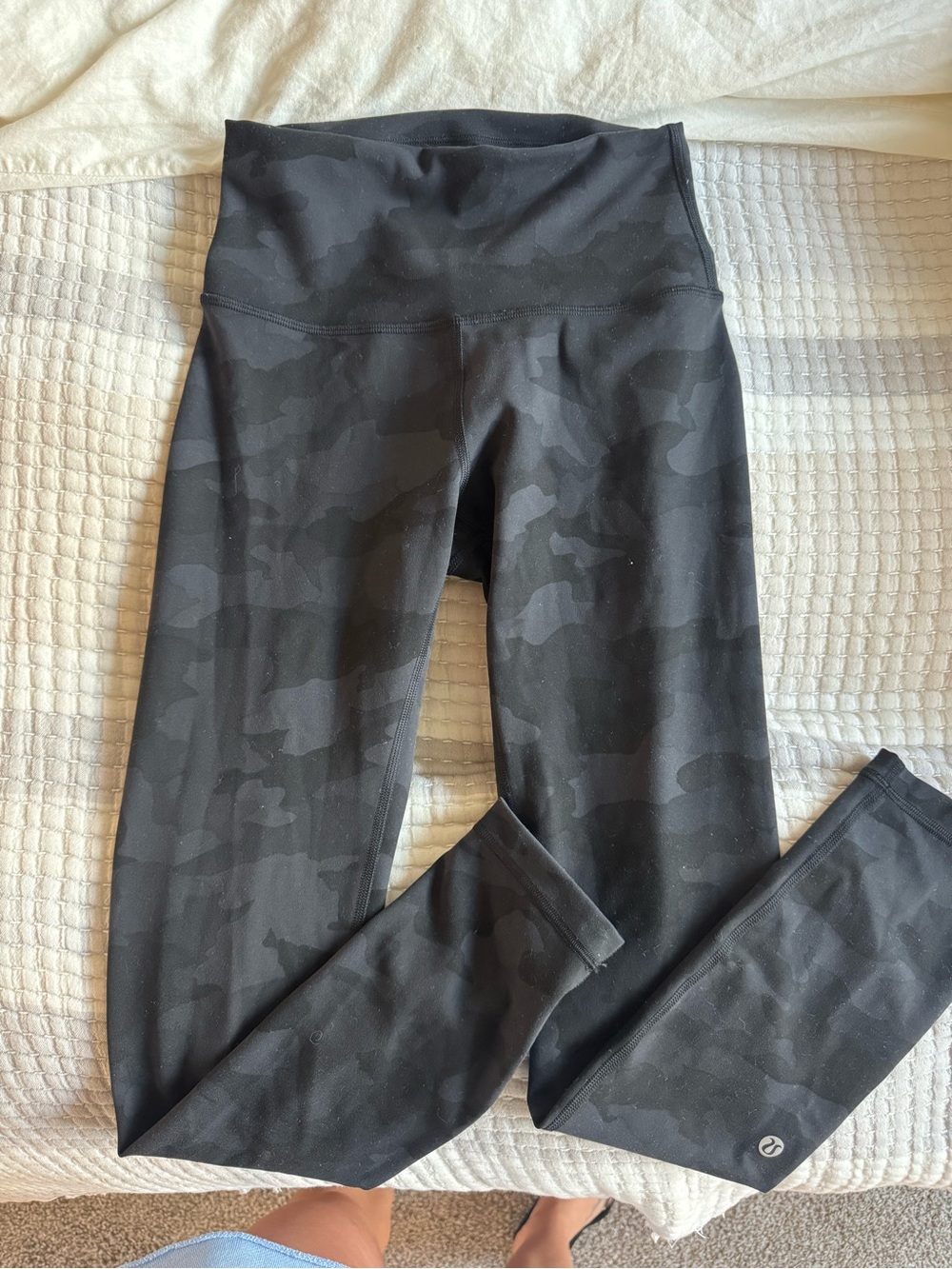 Lululemon Wunder Train Black Camo High-Waist Leggings